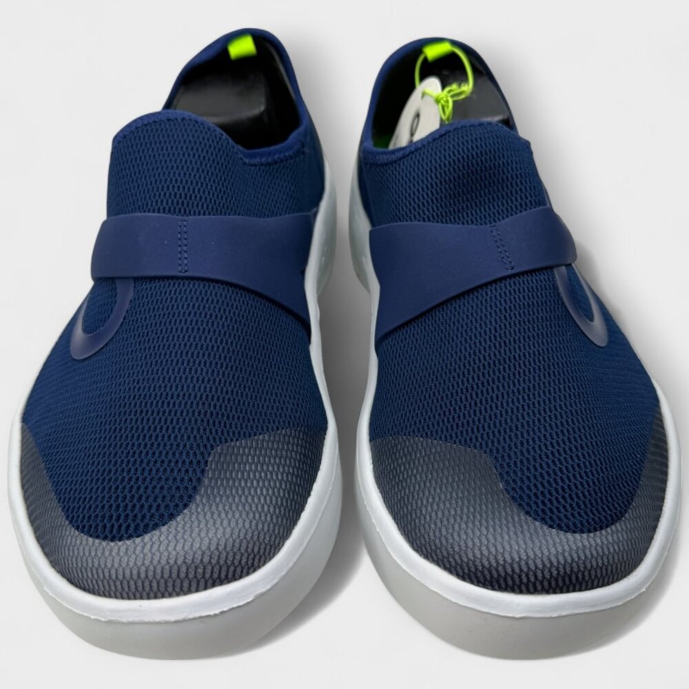 OOFOS OOmg Mesh Low Men’s Trainer Navy/White Slip‑On Comfort Recovery Size 11.5 - Picture 4 of 10